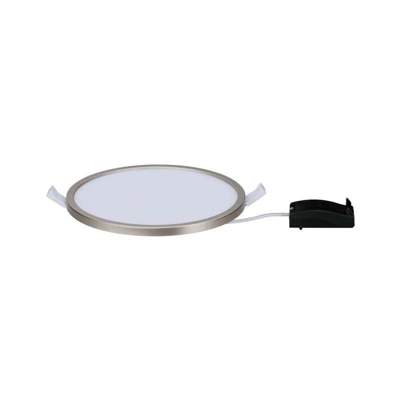 Kit pan enc Areo rond IP23 LED 1x12W 3000K 230V 180mm Nickel mat/pl...