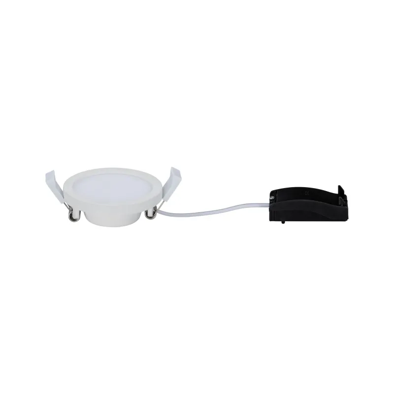 Kit pan enc Areo rond IP23 LED 1x5W 3000K 230V 80mm Blanc dépoli/pl...