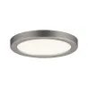 Kit pan enc Areo rond IP23 LED 1x5W 3000K 230V 80mm Nickel mat/plas...