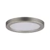 Kit pan enc Areo rond IP23 LED 1x5W 3000K 230V 80mm Nickel mat/plas...