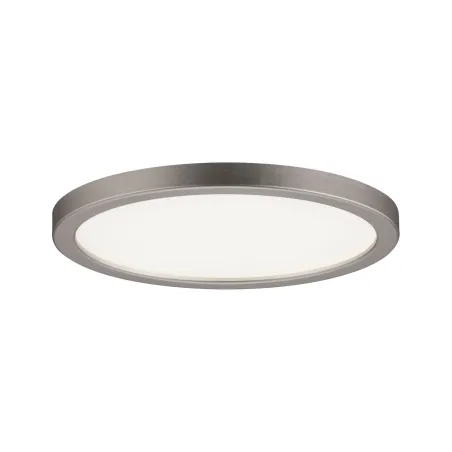 Kit pan enc Areo rond IP23 LED 1x8W 3000K 230V 120mm Nickel mat/pla...