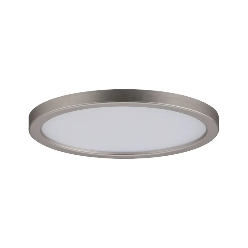 Kit pan enc Areo rond IP23 LED 1x8W 3000K 230V 120mm Nickel mat/pla...