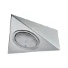 Meuble saillie kit triangle LED PIR 3x2, 8W 12V 230/12V acier bross...