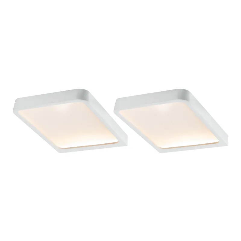 Meuble saillie kit Vane carré LED 2x6,7W 15VA 230V/12V 105x140mm bl...