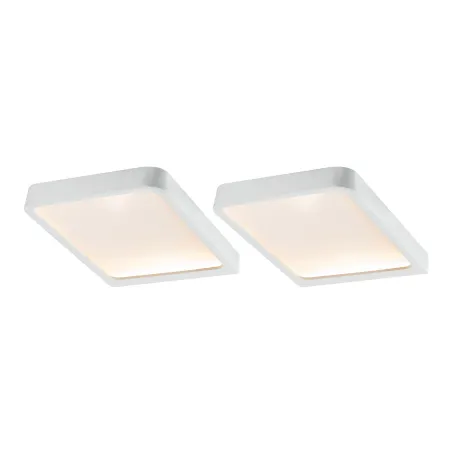 Meuble saillie kit Vane carré LED 2x6,7W 15VA 230V/12V 105x140mm bl...