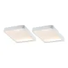 Meuble saillie kit Vane carré LED 2x6,7W 15VA 230V/12V 105x140mm bl...