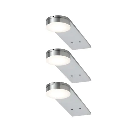 Éclairage en saillie des meubles LED Setup rond kit de 3 module LED 3 x 3,2 W inclus acier br/ Métal