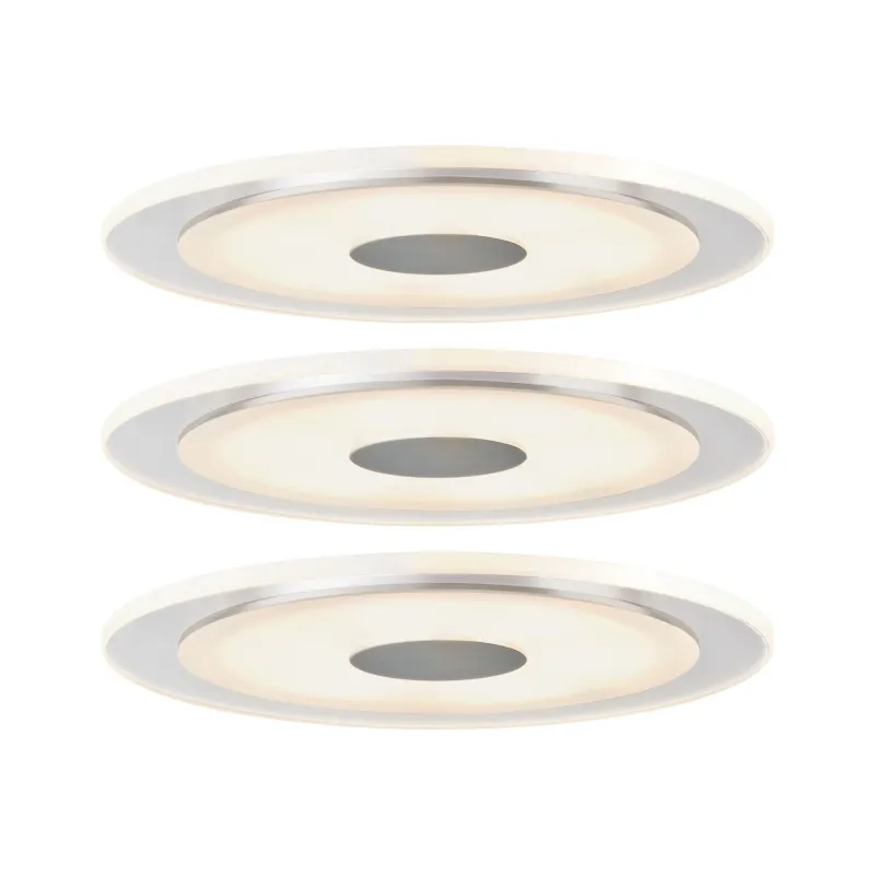 Prem. enc. Whirl rond dim. LED 3x6W 18VA 350mA 150mm alu brossé/sat...