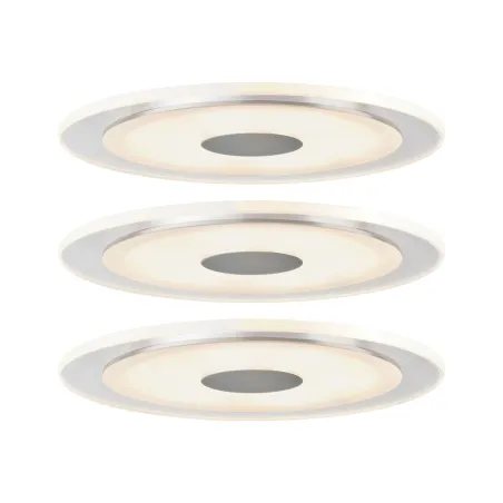 Premium kit enc LED Whirl rond 3x6W 18VA 150mm Alu tourné/satin Alu...