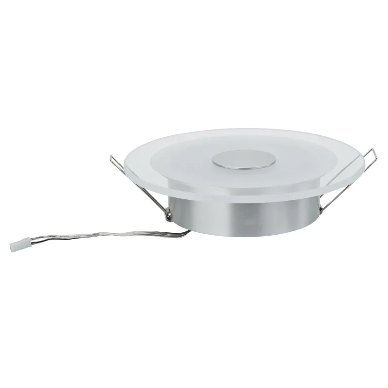 Premium kit enc LED Whirl rond 3x6W 18VA 150mm Alu tourné/satin Alu...