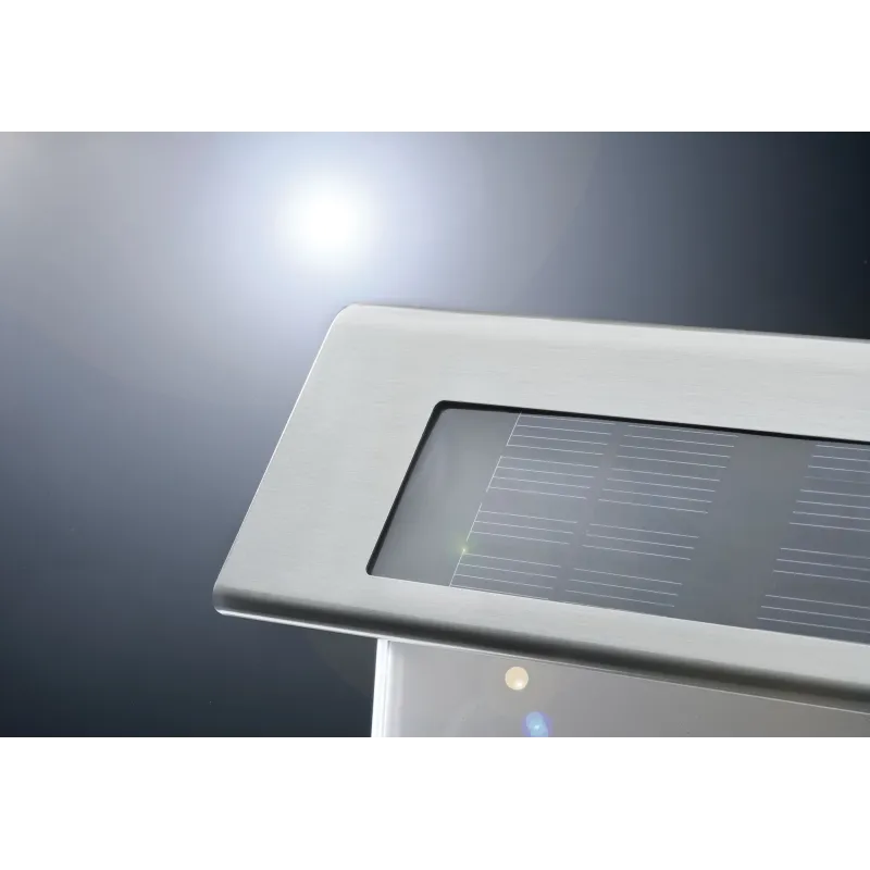 Special applique solaire numéro façade IP44 LED 1x0,2W acier/blanc acier/acryl