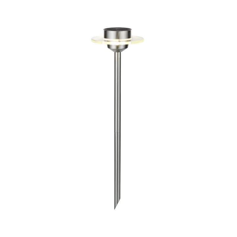 Special borne piquet solaire Ufo IP44 LED 1x0,2W acier/clair acier/verre