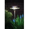Special borne piquet solaire Ufo IP44 LED 1x0,2W acier/clair acier/verre