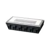 Special Enc kit solaire sol Box IP67 LED 1x0,6W 200x100mm clair aci...