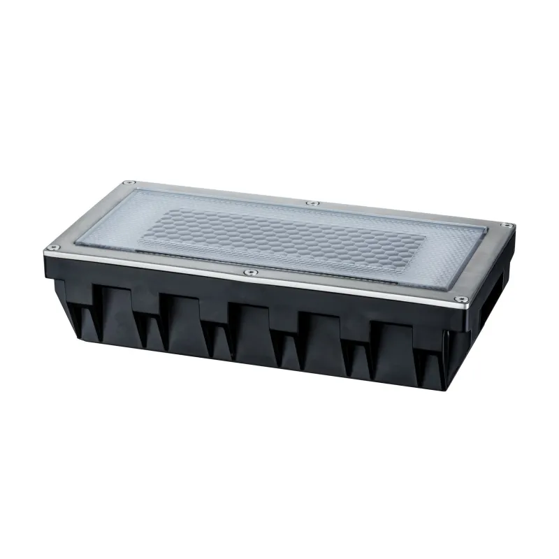 Special Enc kit solaire sol Box IP67 LED 1x0,6W 200x100mm clair aci...