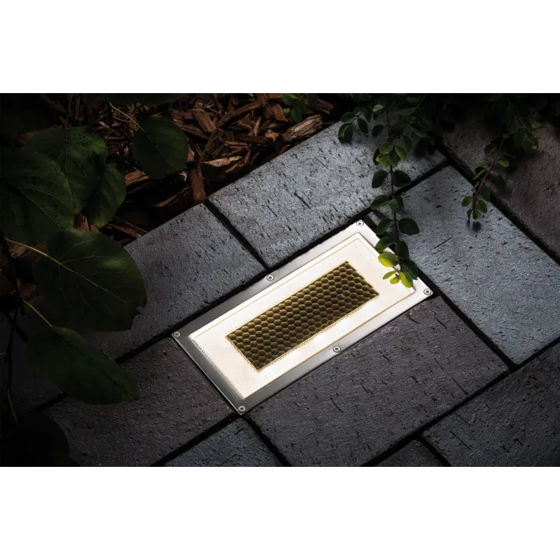 Special Enc kit solaire sol Box IP67 LED 1x0,6W 200x100mm clair aci...