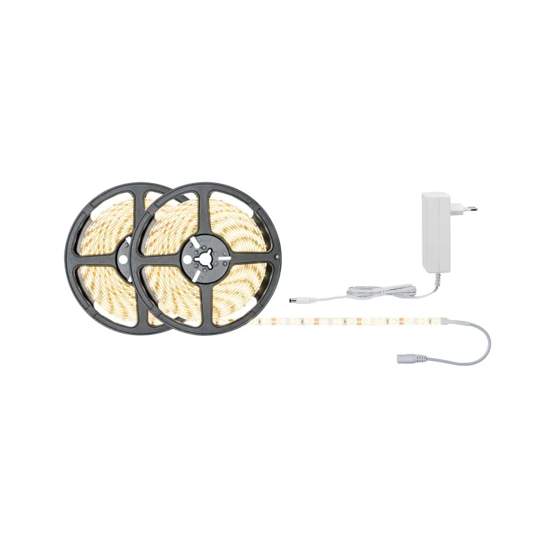 FN Kit ruban SimpLED 10 m blanc chaud 22 W 230/12 V DC blanc métal ...