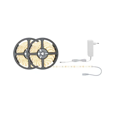 FN Kit ruban SimpLED 10 m blanc chaud 22 W 230/12 V DC blanc métal ...