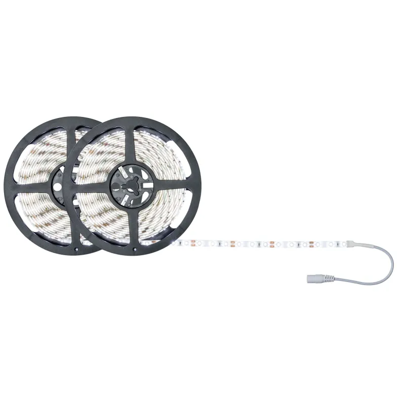FN Kit ruban SimpLED 10m blc lum jour 22W 230/12V DC blanc métal pl...