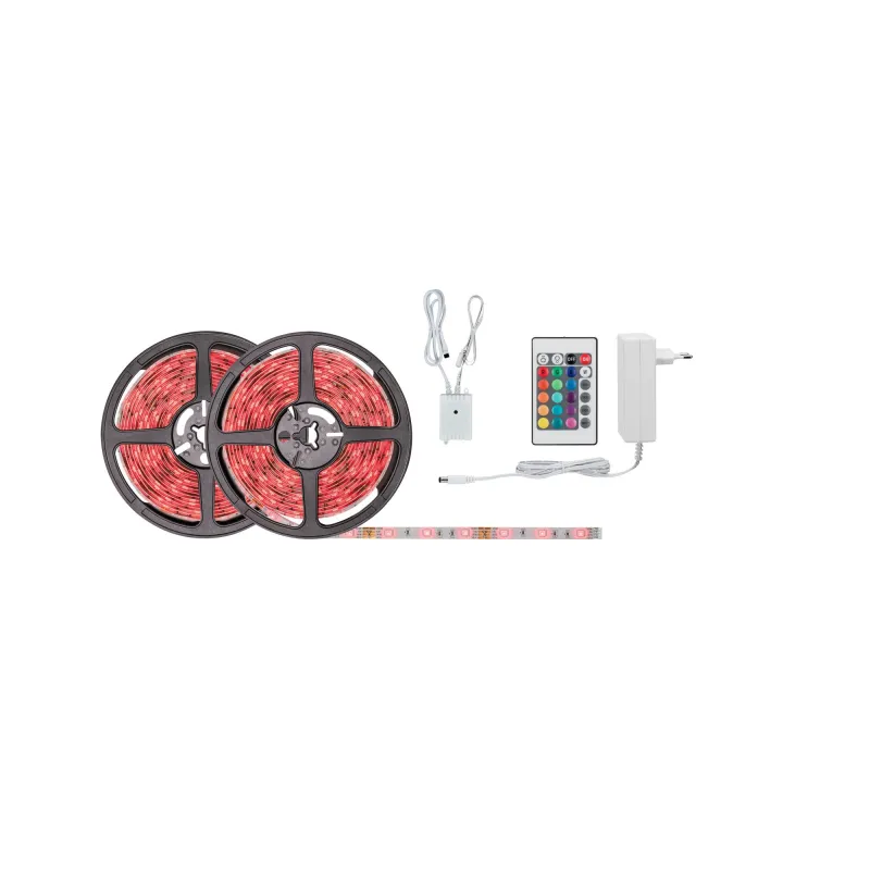 FN Kit ruban SimpLED 10m RGB 28W 230/12V DC Blanc métal plast - Pas...