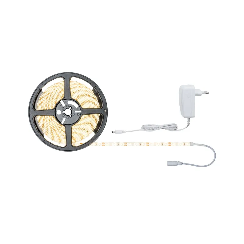 FN Kit ruban SimpLED 5 m blanc chaud 17 W 230/12 V DC blanc métal p...