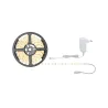FN Kit ruban SimpLED 5 m blanc chaud 17 W 230/12 V DC blanc métal p...