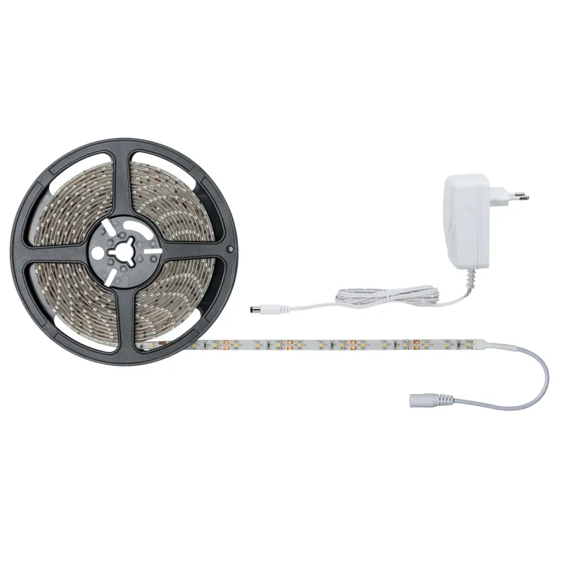 FN Kit ruban SimpLED 5 m blanc chaud 17 W 230/12 V DC blanc métal p...