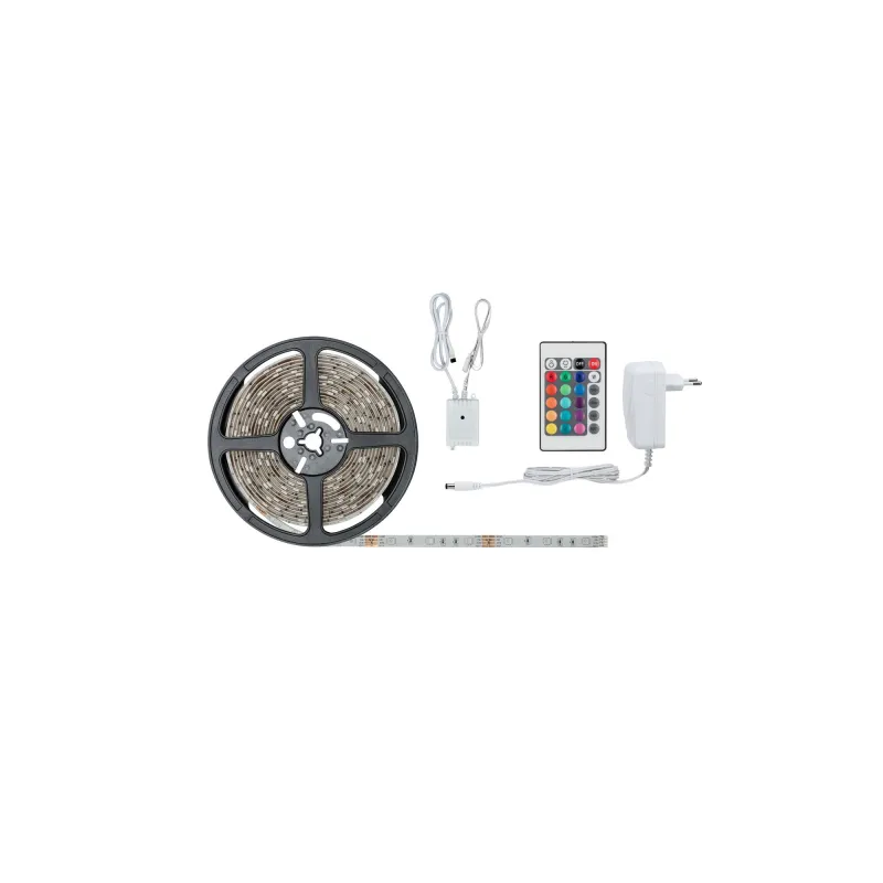 FN Kit ruban SimpLED 5 m RGB 20 W 230/12 V DC Blanc métal plast - P...