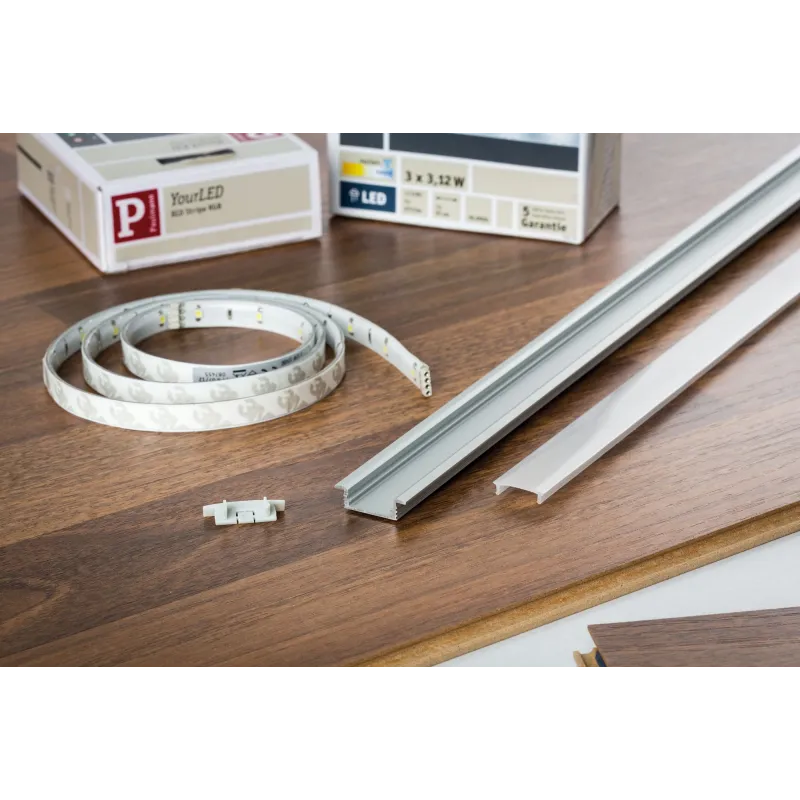 Function Floor Profil avec diffuseur 200cm alu epoxy/satin alu/synt...