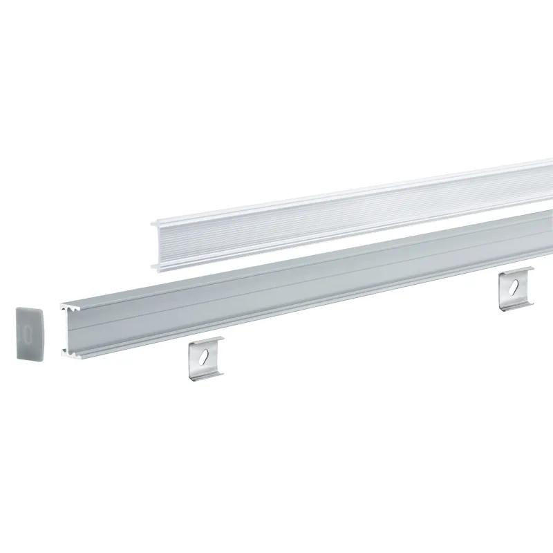 Function Square Profilé Diffuseur 200 cm Alu anodisé Satin Alu plas...