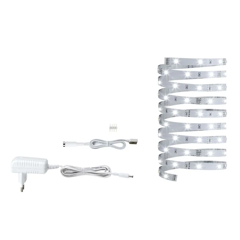 Kit de base YourLED ECO, 3m blanc neutre 6,8W 230/12V Alu PVC - Pas...