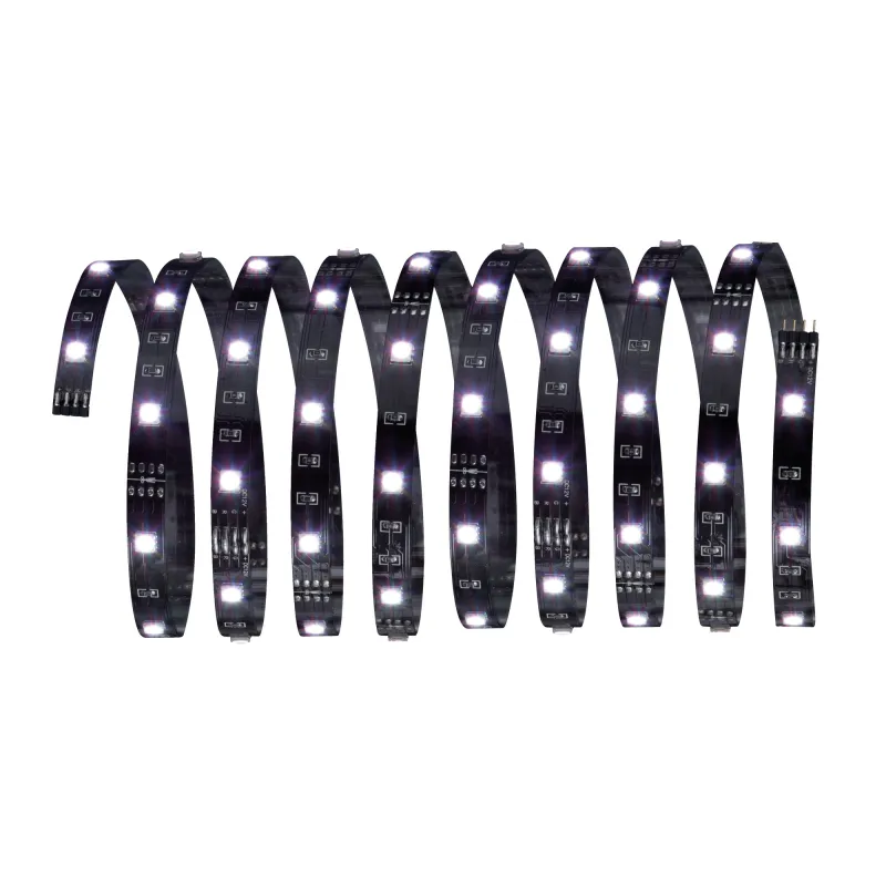 Kit de base YourLED ECO, 3m RGB 14,5W 230/12V 24VA noir PVC