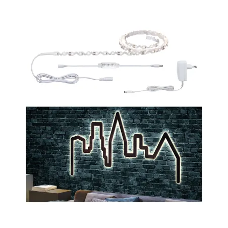 Kit Function FlexLED 3D 1,5 m Blanc chd 5W 230V/12V 6VA Blanc - Pas...