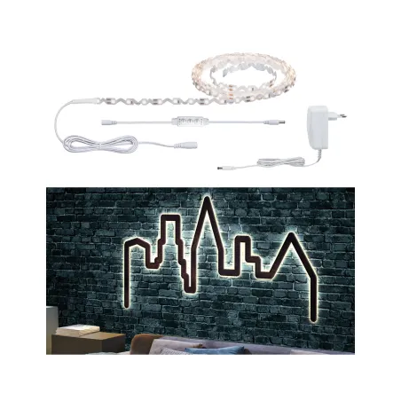 Kit Function FlexLED 3D 3 m Blanc chaud 8W 230V/12V 12VA Blanc - Pa...