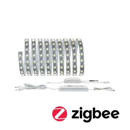 Kit ruban LED SmartHome ZB Reflex 3 m RGBW 20W 230/24V blanc/plasti...