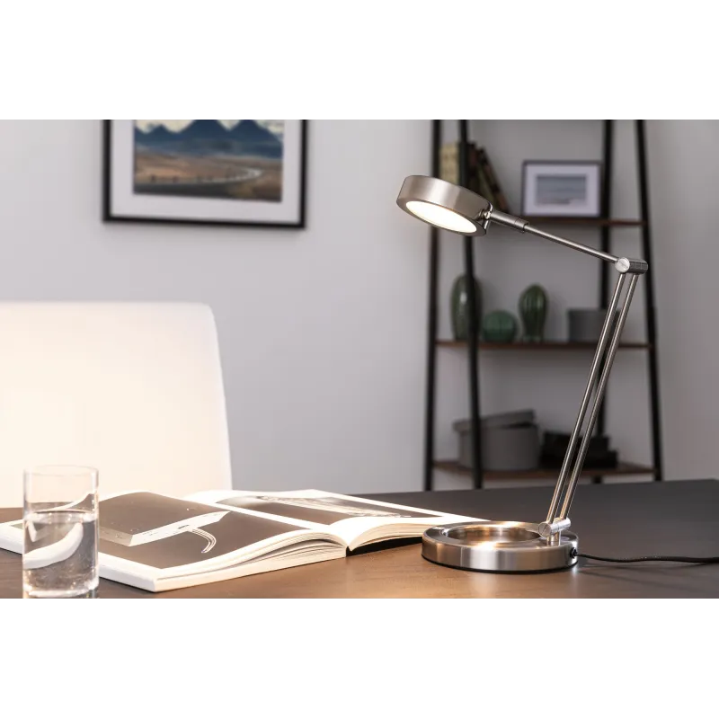 Table&Desk Zed LED lampe de bureau 6,7W acier br 230/12V métal - Pa...