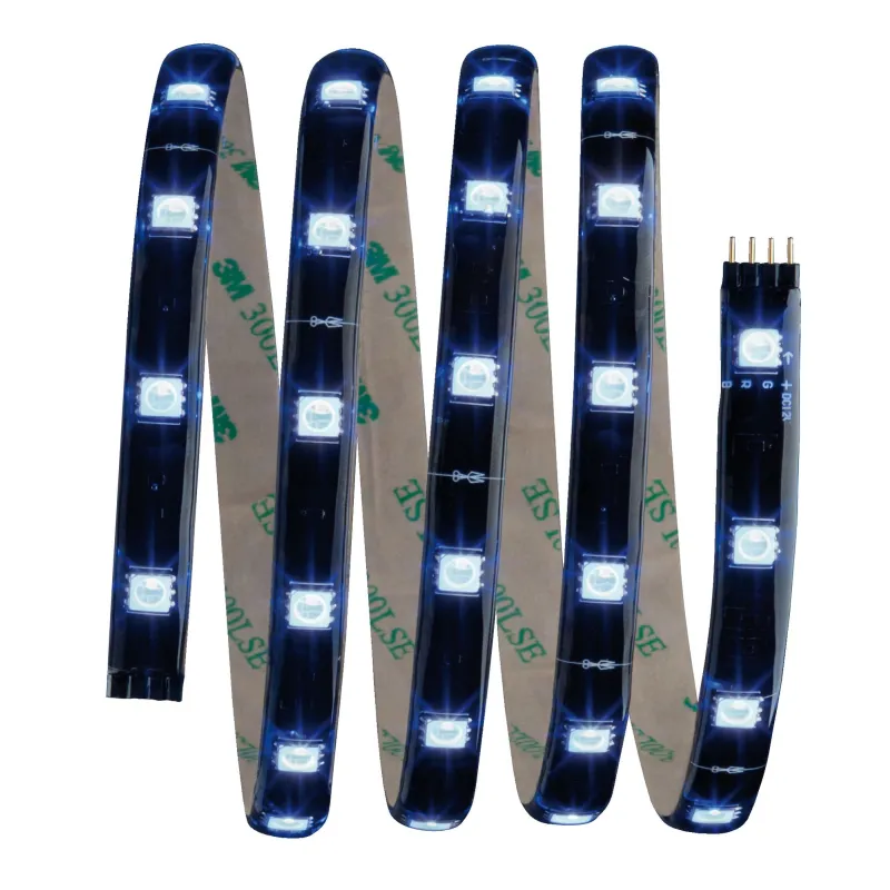YourLED Stripe Kit de base 1,5m RGB 10W 230/12V 18VA noir plastique