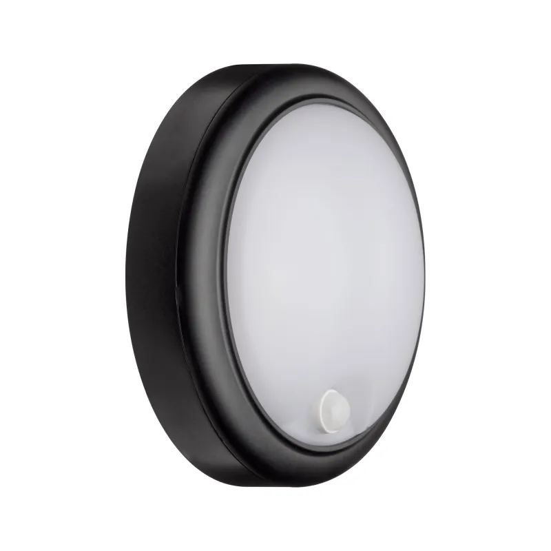 Applique 230V Cone Wall Dét mouvement IP44 15W 3000K plastique gris...