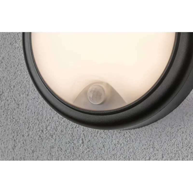 Applique 230V Cone Wall Dét mouvement IP44 15W 3000K plastique gris...