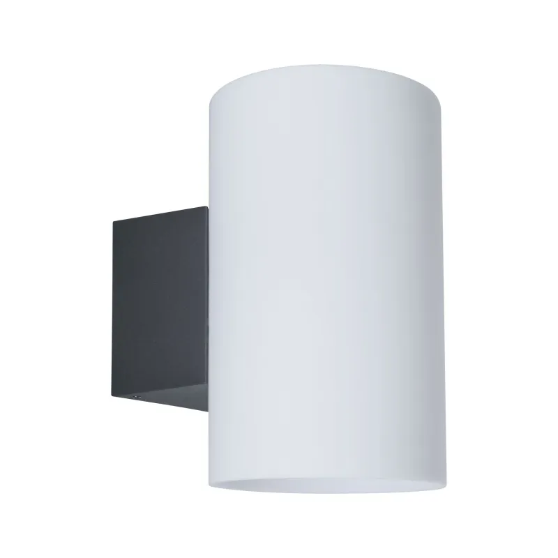 Applique 230V Cone Wall Tube IP54 E27 max 15W anthracite plastique ...