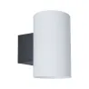 Applique 230V Cone Wall Tube IP54 E27 max 15W anthracite plastique ...