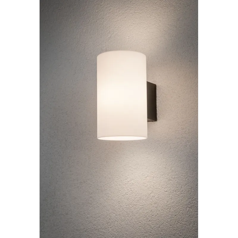 Applique 230V Cone Wall Tube IP54 E27 max 15W anthracite plastique ...