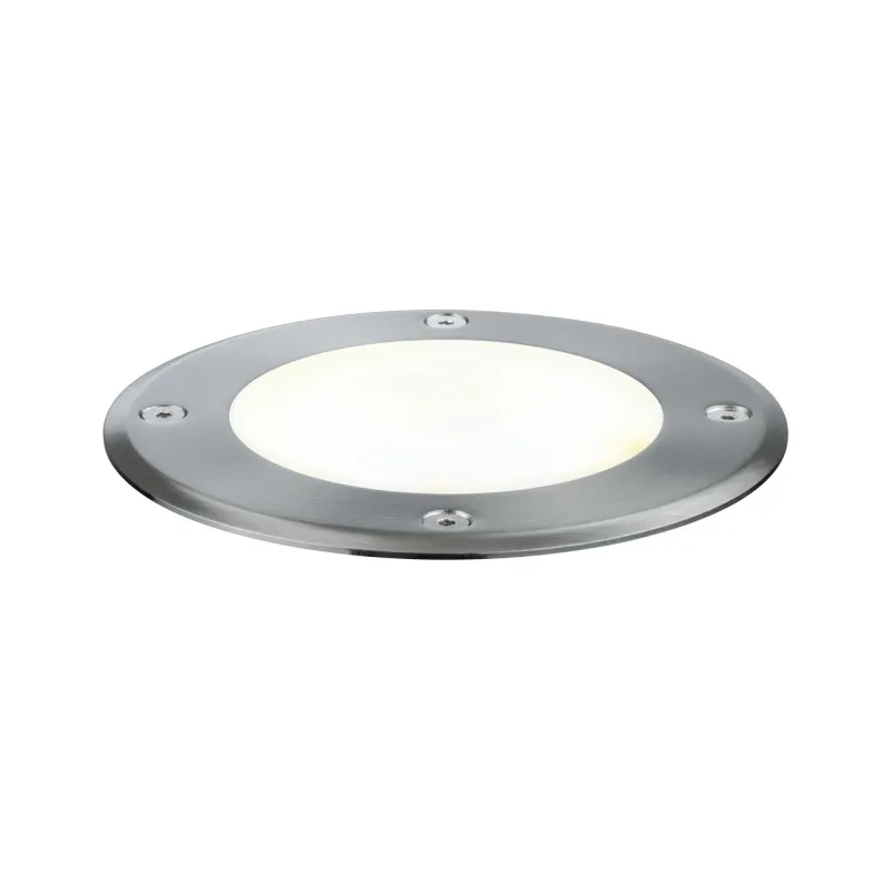 Luminaire encastré dans le sol Plug & Shine IP67 3000K 38° 6W 24V argent orientable