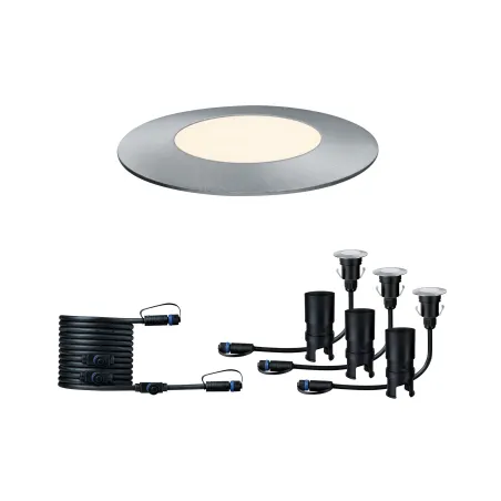 kit-encastres-sol-exterieur-pleug-play-set-ip65-3000k-3x25w-24v-55mm-argent-inox-plastique