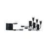 kit-encastres-sol-exterieur-pleug-play-set-ip65-3000k-3x25w-24v-55mm-argent-inox-plastique