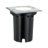 Kit encastrés spéc. sol carré IP67 GU10 3,5 W 230 V 108x108 mm acie...