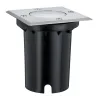 Kit encastrés spéc. sol carré IP67 GU10 3,5 W 230 V 108x108 mm acie...
