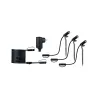 kit Spot piquet exterieur pleug&play plastique planter 3000K 3x2,5W 24V 40° Anthracite aluminium