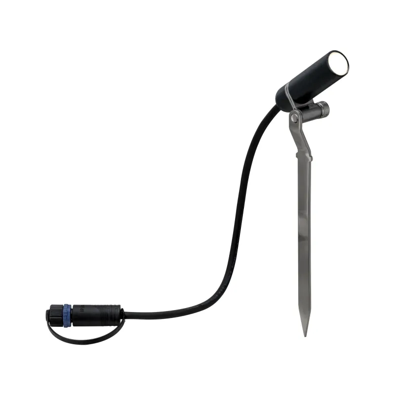 projecteur spot sur Piquet Plantini P&S IP65 3000K 2,5W 24V Anthracite