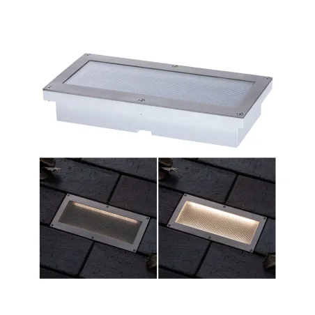 encastré de sol solaire rectangulaire IP67 led 200x100mm detecteur de mouvement